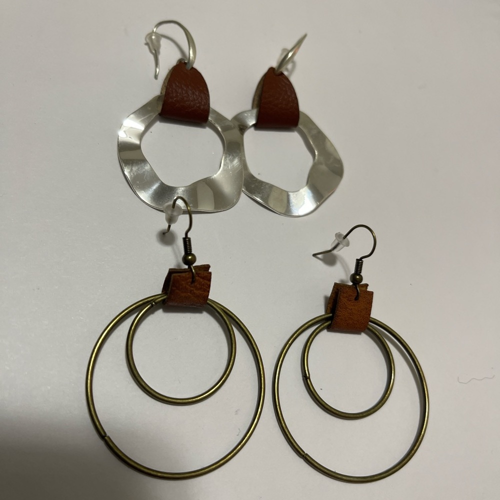 4 Set Earrings Set Mixed Materials